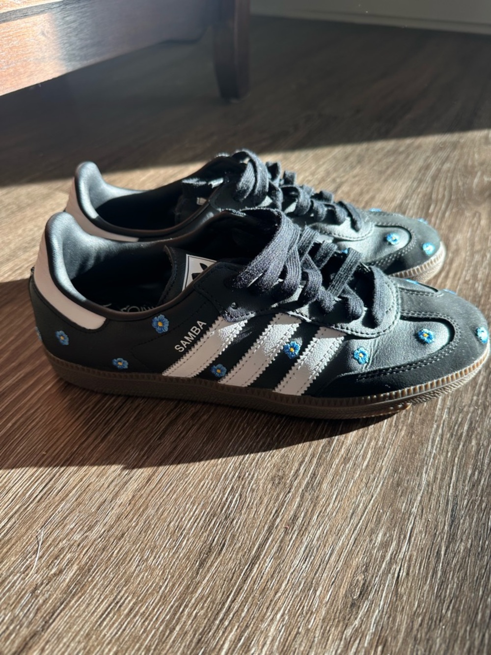 adidas Samba - “Light Blue Floral Core Black”(Women's) - Picture 8 of 12